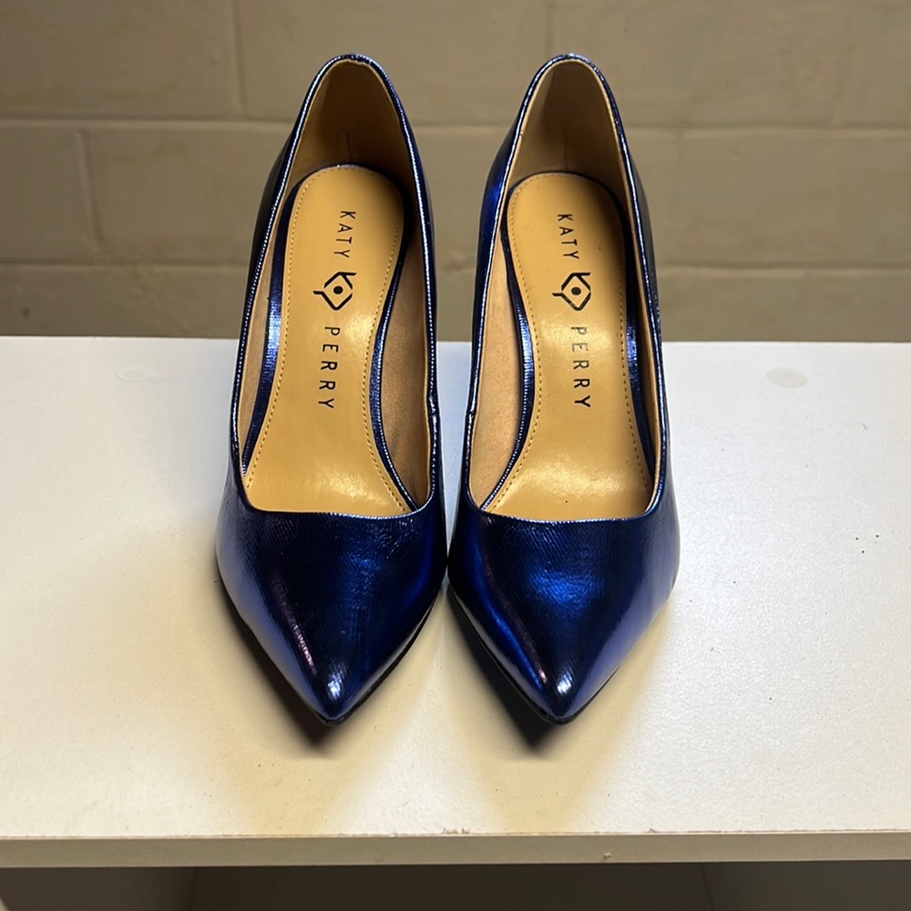 Katy Perry Metallic Cobalt Royal Blue Heels